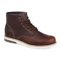 Territory Mens Axel Flat Heel Lace-Up Boots