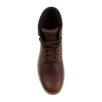 Territory Mens Axel Flat Heel Lace-Up Boots
