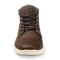 Territory Mens Magnus Flat Heel Lacae-Up Boots