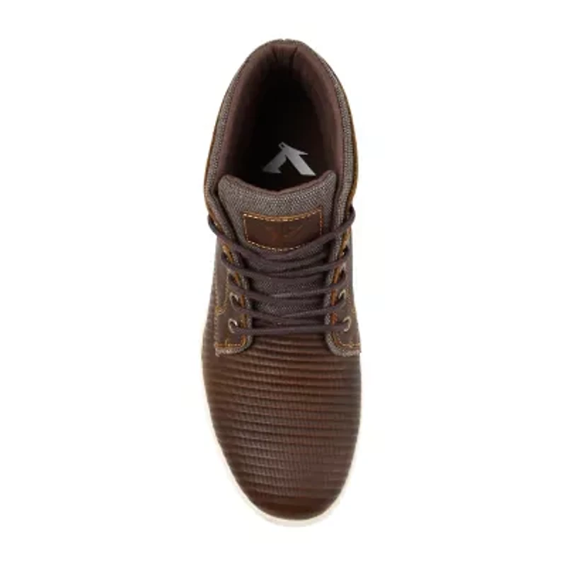 Territory Mens Magnus Flat Heel Lacae-Up Boots