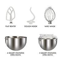 Kenmore Elite 6 qt Bowl-Lift Stand Mixer with Countdown Timer- 600 Watts
