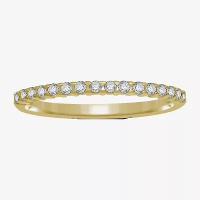 1/7 CT.T.W. Natural Diamond 10K or 14K Gold Band Ring