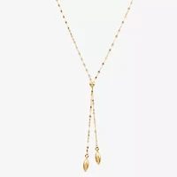 Gold Addiction Womens 14K Gold 18 Inch Y Necklace