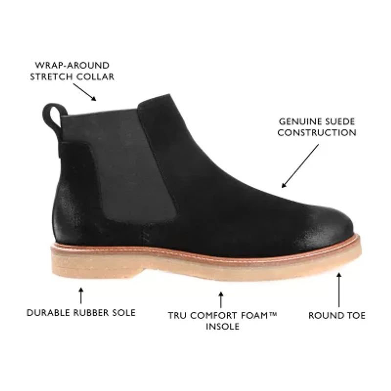 Thomas And Vine Mens Cedric Flat Heel Chelsea Boots