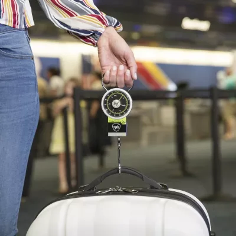 Travelon Stop and Lock Luggage Scale with Tape Measure