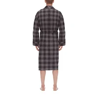Residence Mens Flannel Long Sleeve Length Robe