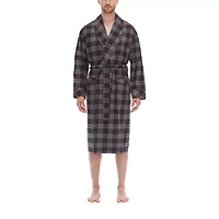 Residence Mens Flannel Long Sleeve Length Robe