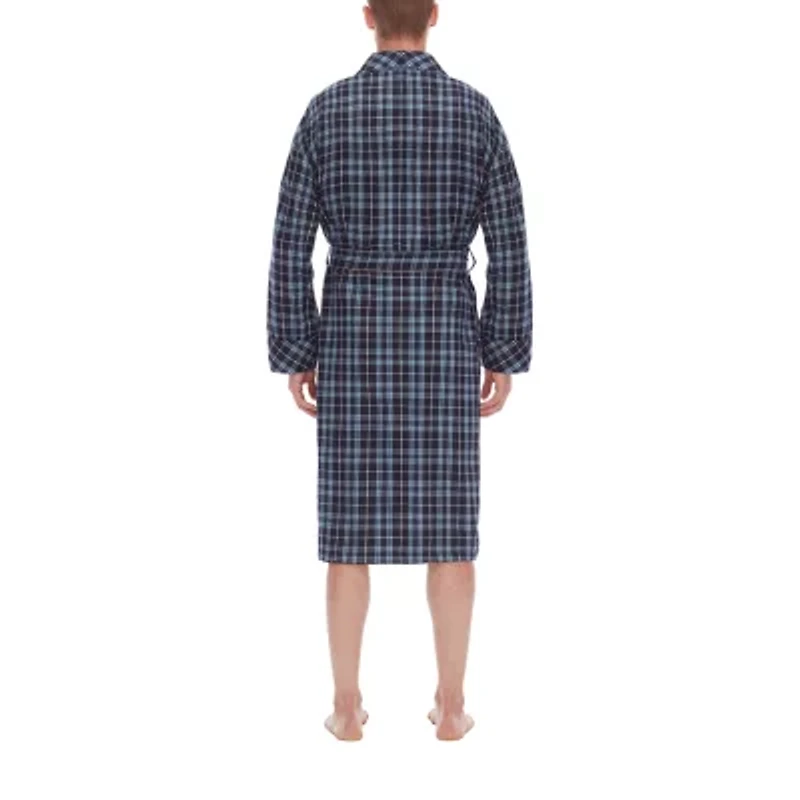 Residence Mens Flannel Long Sleeve Length Robe