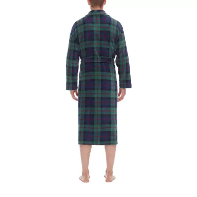 Residence Mens Fleece Long Sleeve Length Robe