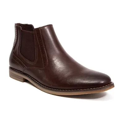 Deer Stags Mens Malcolm Block Heel Chelsea Boots