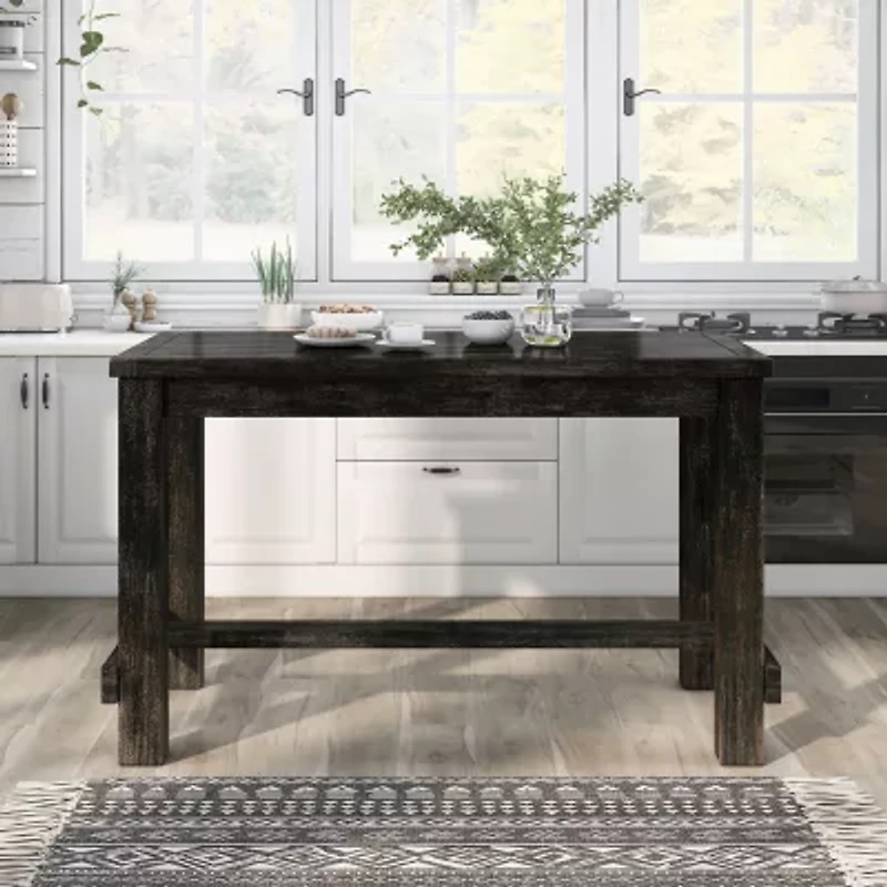 Dimond Rectangular Wood-Top Dining Table