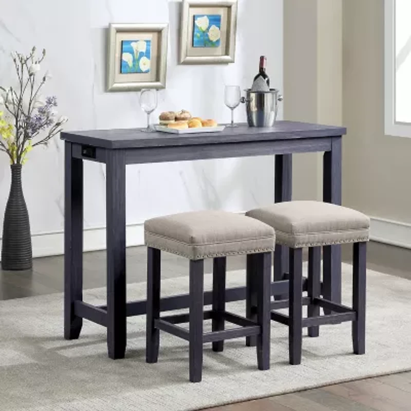 Mesti 3-pc. Counter Height Rectangular Dining Set