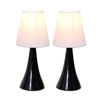 Simple Designs Chrome Mini Basic Table Lamp