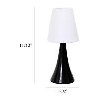 Simple Designs Chrome Mini Basic Table Lamp