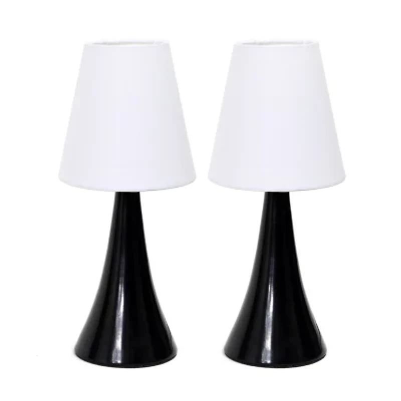 Simple Designs Chrome Mini Basic Table Lamp