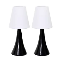 Simple Designs Chrome Mini Basic Table Lamp
