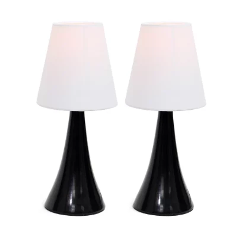 Simple Designs Chrome Mini Basic Table Lamp