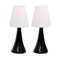 Simple Designs Chrome Mini Basic Table Lamp