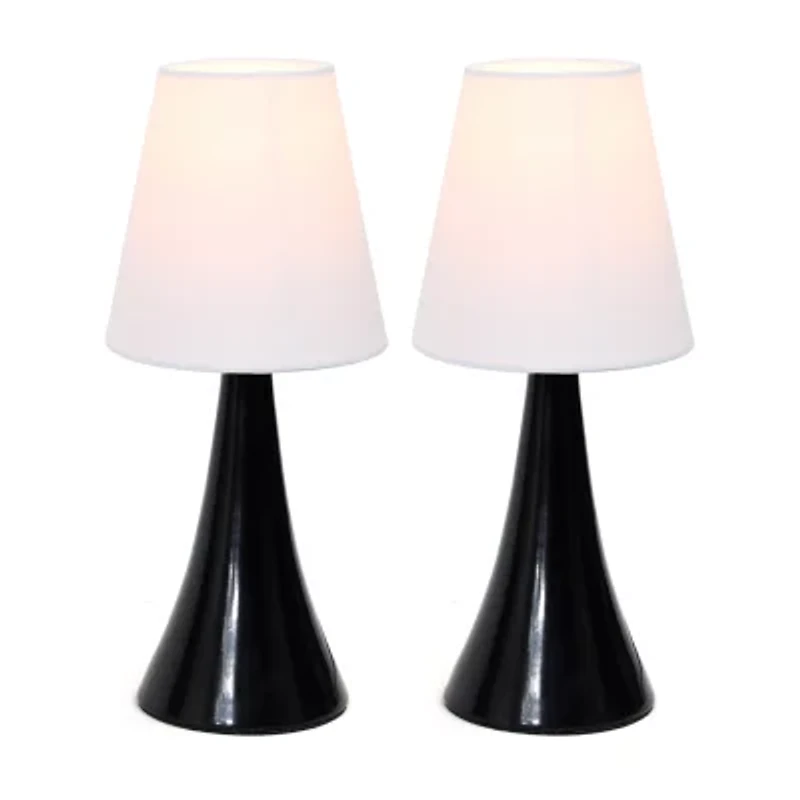 Simple Designs Chrome Mini Basic Table Lamp