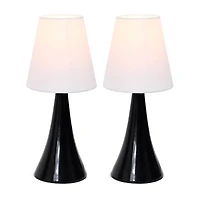Simple Designs Chrome Mini Basic Table Lamp