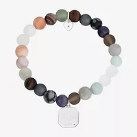 Footnotes Elephant Womens Multi Color Cubic Zirconia Beaded Bracelet