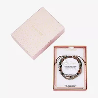 Footnotes Triple Strand Womens Brown Jasper Bolo Bracelet