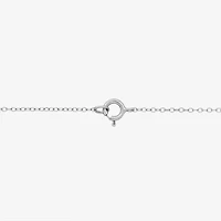 DiamonArt® Womens 1/10 CT. T.W. White Cubic Zirconia Sterling Silver Butterfly Pendant Necklace