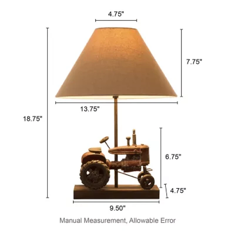 Glitzhome Farmhouse Truck Table Lamp