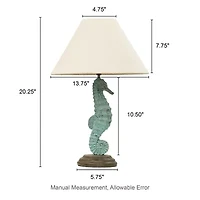 Glitzhome Seahorse Table Lamp