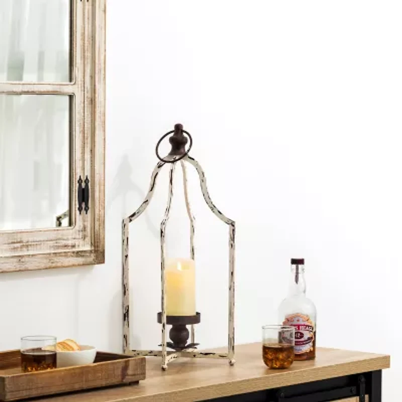Glitzhome Large Farmhouse Metal Decorative Lantern