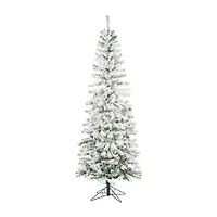Vickerman 9 1/2 Foot Pre-Lit Flocked Christmas Tree