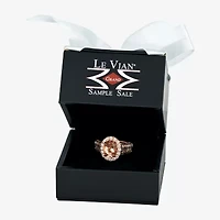 Le Vian® Grand Sample Sale™ Ring featuring 1 1/3 CT. Peach Morganite™ 1/3 CT. Chocolate Diamonds® 3/8 CT. Nude Diamonds™ set in 14K Strawberry Gold®