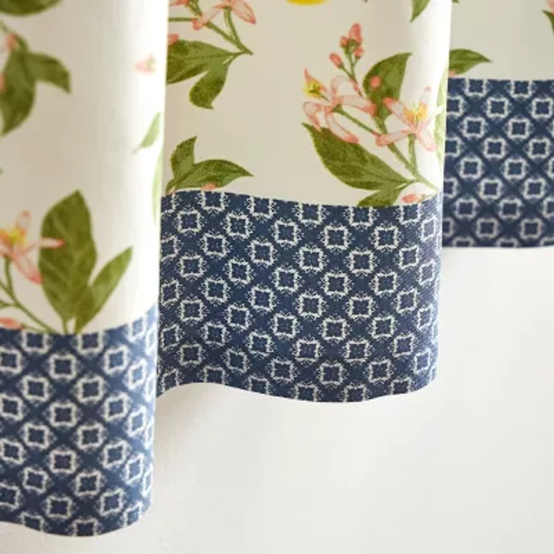 Martha Stewart Lemons 3-pc. Rod Pocket Window Tier