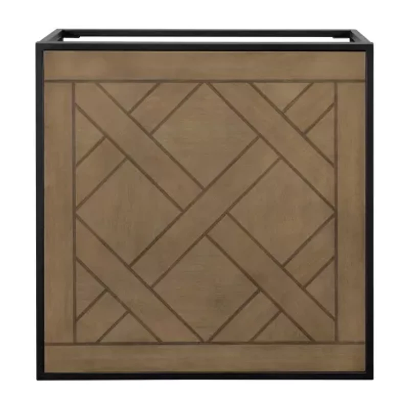 25" Square Parquet Top Coffee Table
