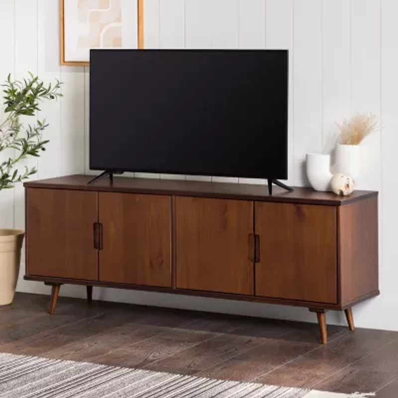 4 Door Wooden TV Stand