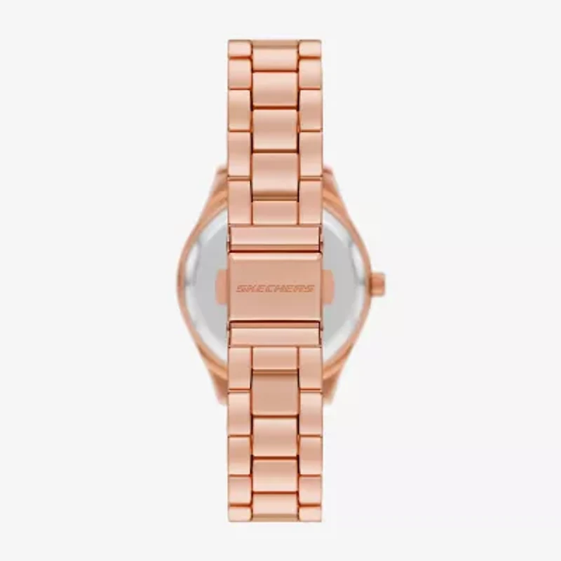Skechers Womens Rose Goldtone 4-pc. Watch Boxed Set Sr9107