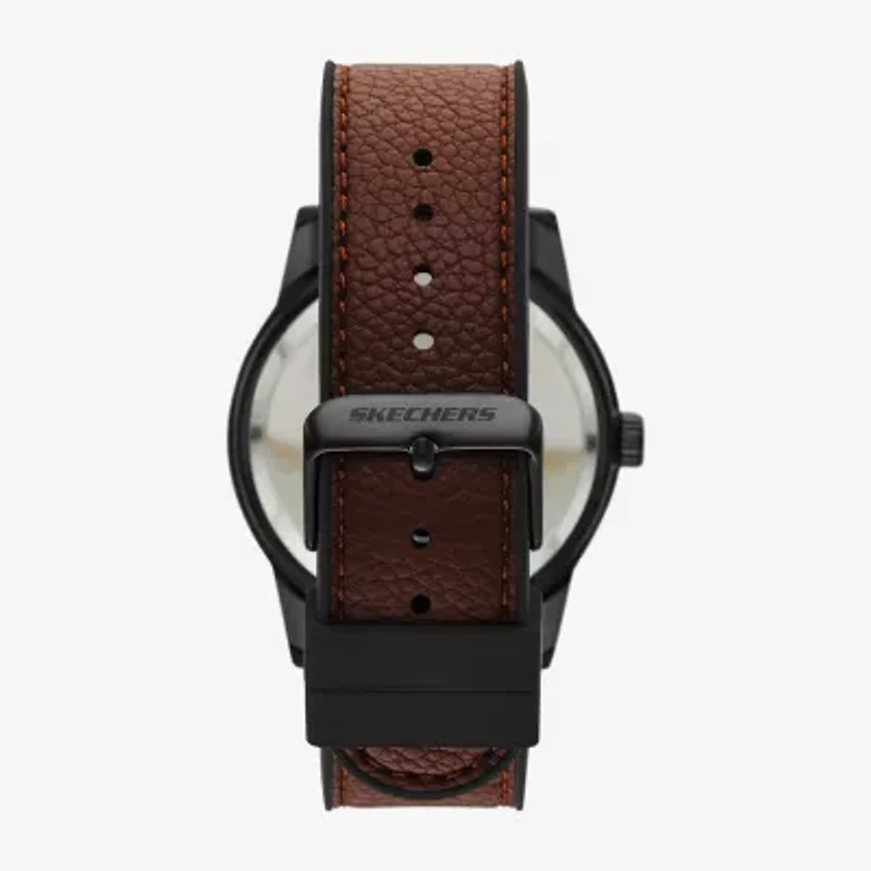 Skechers Mens Brown 3-pc. Watch Boxed Set Sr9117