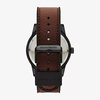 Skechers Mens Brown 3-pc. Watch Boxed Set Sr9117