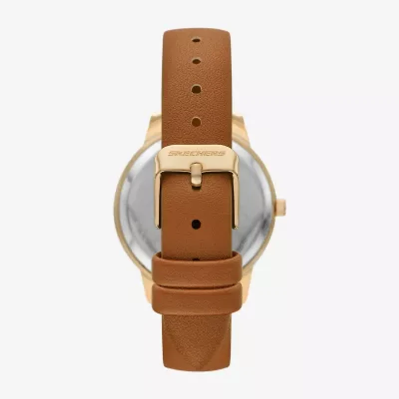 Skechers Womens Brown 6-pc. Watch Boxed Set Sr9126