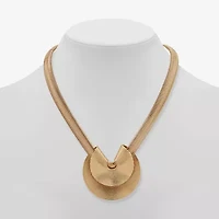 Worthington Gold Tone Womens 17 Inch Pendant Necklace