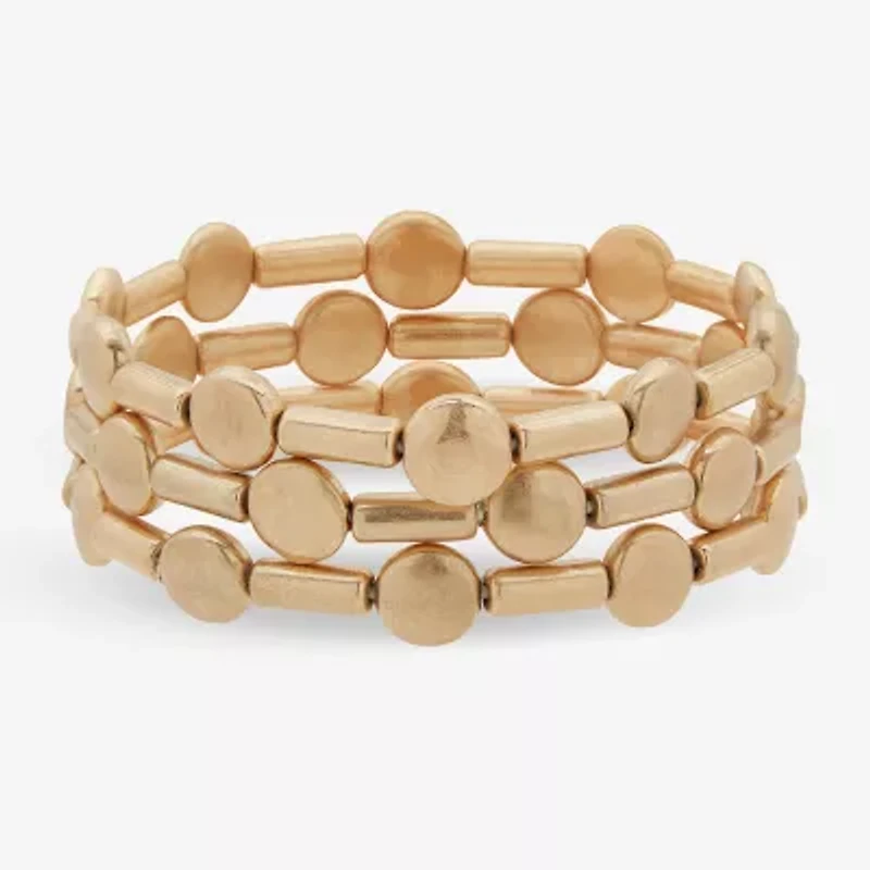 a.n.a Gold Tone Womens 3-pc. Bracelet Set