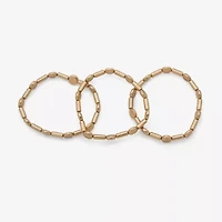 a.n.a Gold Tone Womens 3-pc. Bracelet Set
