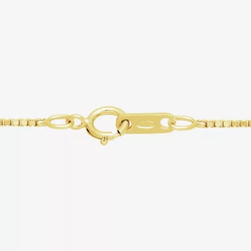 Womens 1/4 CT. T.W. Lab Grown White Diamond 10K Gold 18 Inch Pendant Necklace