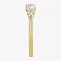 Womens 1/4 CT. T.W. Lab Grown White Diamond 10K Gold Cocktail Ring