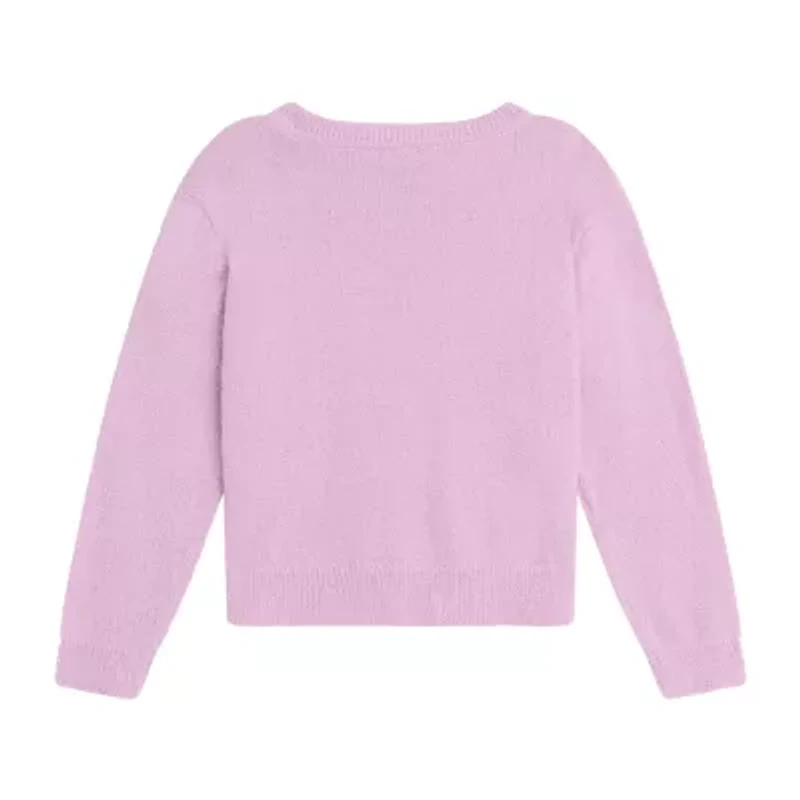 Knit Works Big Kid Girls Crew Neck Long Sleeve Pullover Sweater