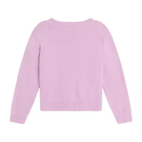 Knit Works Big Kid Girls Crew Neck Long Sleeve Pullover Sweater