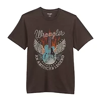 Wrangler Mens Crew Neck Short Sleeve Regular Fit Graphic T-Shirt
