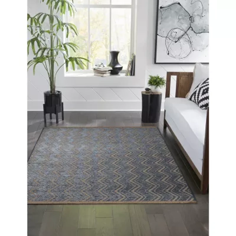 Liora Manne Mercer Zigzag Geometric Rectangular Area Rug