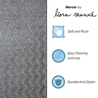 Liora Manne Mercer Zigzag Geometric Rectangular Area Rug