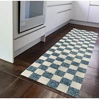 Liora Manne Savannah Checked Hand Tufted 2' X 7'6" Rectangular Runner
